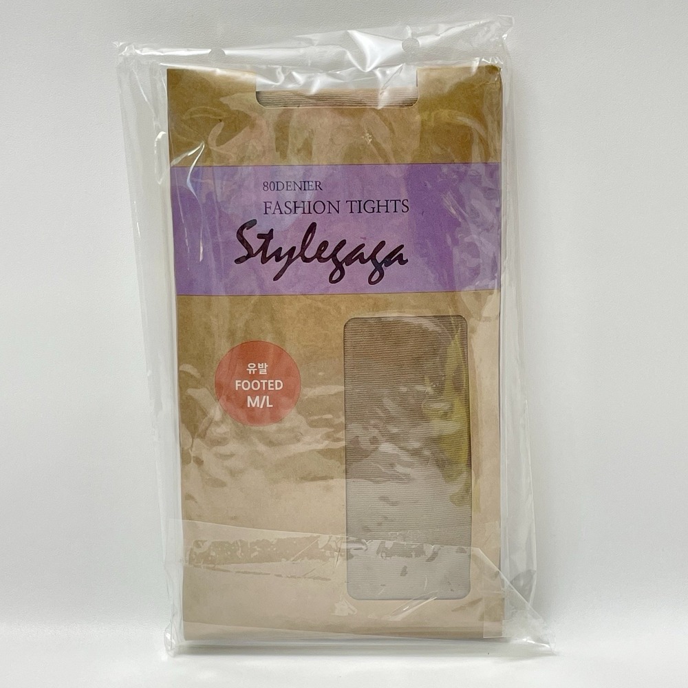 NEW Stylegaga Footed‎ Fashion Tights Size M/L Color: Sun Tan